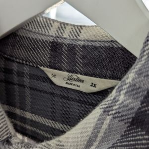 3sixteen crosscut flannel shirt